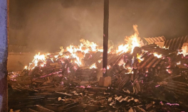 Sute de oi, arse într-un incendiu din localitatea Ostrov