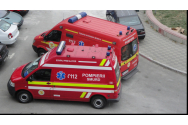 Copil lovit de o maşină în timp ce cobora dintr-un tractor