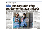  Un cerșetor român din Nisa și-a donat economiile victimelor inundațiilor. Jojo a vândut reviste și a strâns 150 de euro