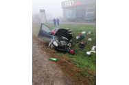 Trei persoane au fost rănite într-un grav accident, la Lețcani