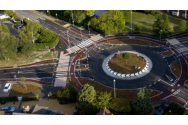 Cum arată primul sens giratoriu din Marea Britanie în care bicicliștii au prioritate