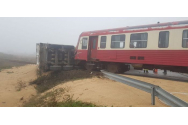 Scene de coșmar în Timiș. Un TIR s-a lovit de un tren Regio