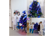 Brad de Crăciun, ornat cu decorațiuni anti-COVID la Sibiu