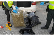 Un român și un italian, prinși cu 10 kg de marijuana în mașină