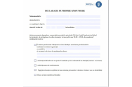 Noile modele de DECLARAȚIE pe proprie răspundere pentru a circula în România, valabile de azi. De unde pot fi descărcate