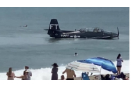  La un pas de un dezastru. Un avion a aterizat forțat pe malul mării, în Florida