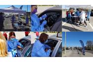 450 vaccinări la centrul drive-thru din Bacău, în prima zi