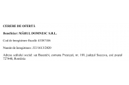 CERERE DE OFERTĂ Beneficiar: MĂRUL DOMNESC S.R.L. Cod de înregistrare fiscală: 43387106  Număr de înregistrare: J33/1613/2020 Adresa sediului social: sat Basarabi, comuna Preutești, nr. 189, județul S