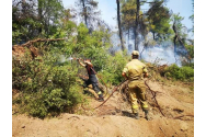 Acţiunea pompierilor români continuă în zona Spathari din insula grecească Evia