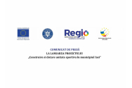 BODY LINE SRL –  Comunicat de presă la lansarea proiectului ,,Construire si dotare unitate sportiva în municipiul Iasi”