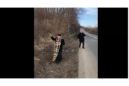 Un preot din Bacău a sfințit o zonă în care au loc frecvent accidente rutiere