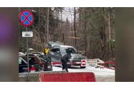 Un bărbat a tăiat cu flexul bariera montată la intrarea pe DC 134 - Drumul Cotei 1.400 din Sinaia