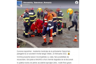Imaginea disperării: O asistentă medicală plânge lângă șoferul mort într-un accident