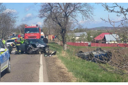 Accident grav la Botoșani. Două mașini s-au ciocnit, iar o persoană a fost rănită