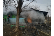 Casă în flăcări din cauza unei butelii la Țigănași