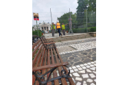 Debut timid al lucrărilor de pe esplanada Teatrului Naţional