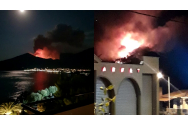 Incendiu puternic în Thassos. Turiștii se tem pentru viețile lor