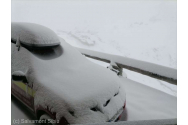 Zăpadă de peste 16 centimetri la Bâlea Lac