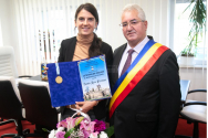 Campionii Marius și Ionela Cozmiuc, premiați la Primăria Suceava
