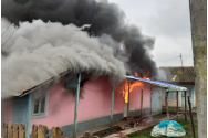O mama si 3 copii au ramas pe drumuri dupa ce casa in care locuiau cu chirie a fost mistuita de flacari