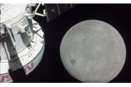 Manevră spectaculoasă: Capsula Orion a survolat Luna la o distanţă mai mică de 130 de kilometri în raport cu scoarţa selenară