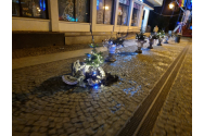 Bărbat prins de polițiști locali, chiar după ce a răsturnat ghivecele ornamentale de pe pietonalul Ștefan cel Mare și Sfânt