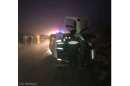 Microbuz școlar, implicat într-un accident la Botoșani. A fost lovit de o mașină de pâine