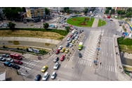 Inel pietonal suprateran în intersecția din Podu Roș