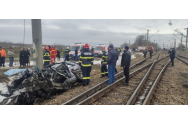  GALERIE FOTO - Accident feroviar la Suceava. Două persoane au murit