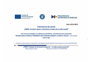 UAT Comuna Roșiești, în calitate de beneficiar, anunță lansarea proiectului “REABILITAREA SEDIULUI PRIMĂRIEI DIN COMUNA ROȘIEȘTI, JUDEȚUL VASLUI”, cod proiect C10-I3-332