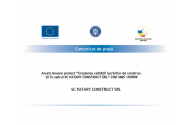 SC PATANY CONSTRUCT SRL – anunț lansare proiect ”Creșterea calității lucrărilor de con-strucții în cadrul SC PATANY CONSTRUCT SRL