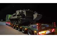 Un șofer român de TIR a fost prins în Germania când transporta ilegal un tanc spre România