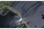 Presa ucraineană: Seismologii norvegieni au detectat o explozie la barajul Kahovka în momentul în care acesta s-a prăbușit / Semnalul seismic a fost înregistrat în România, la 620 de kilometri de baraj