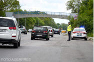 Autocar implicat într-o manevră periculoasă la Autostrada A1