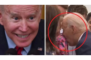 Moment dezgustător! Biden ciugulește umărul unei fetițe speriate în timpul călătoriei în Finlanda