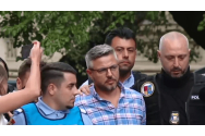 Ionuț Doldurea și Cosmin Stîngă, patronii firmei a cărei stație GPL a explodat la Crevedia, aduși pentru audieri la Parchetul General