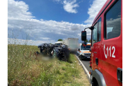 Accident GROAZNIC în Teleorman. Două autocare și un TIR au fost distruse
