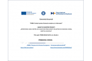 PNRR: INCEPERE PROIECT - „INFIINTAREA UNUI CENTRU DE COLECTARE PRIN APORT VOLUNTAR IN COMUNA COSNA, JUDETUL SUCEAVA”