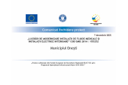 Municipiul Onești, anunță finalizarea cu succes a proiectului „LUCRĂRI DE MODERNIZARE INSTALAȚII DE FLUIDE MEDICALE ȘI INSTALAȚII ELECTRICE INTERIOARE”