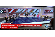 Dănuț Andruș, liderul fermierilor, a plecat din emisiunea lui Gâdea. S-a supărat când a văzut că Antena 3 CNN a dat imaginile serii