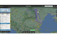 Un avion misterios patrulează de ore bune pe cerul României. Este Bombardier Challenger 650, iar datele zborului au fost ascunse