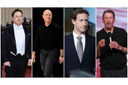 Cât câștigă primii 4 bogați ai lumii, americanii Musk, Bezos, Zuckerberg și Ellison. Dacă pierd 99% din avere rămân tot miliardari