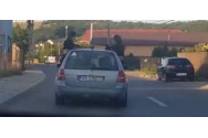 VIDEO: Polițiștii nu s-au lăsat până nu le-au găsit pe fete. Șoferul, 21 de ani, a avut cel mai mult de suferit: i-au luat și permisul, l-au lăsat și fără certificat